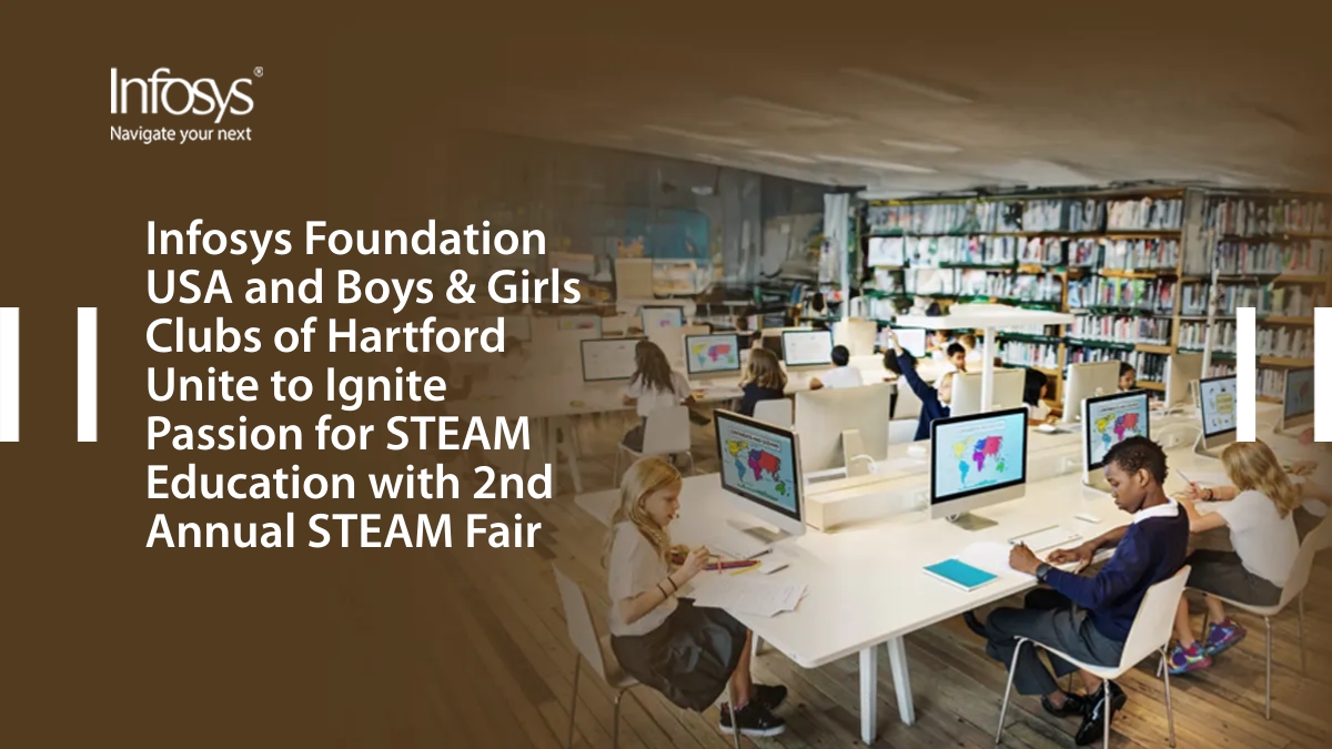 .@InfyFoundation & @BGCHartford unite again for the 2nd Annual STEAM Fair on 3/28 in Hartford, CT! This exciting event will inspire students to explore #STEAM through hands-on activities, project displays & interactions (cont) infy.com/3TRo36j