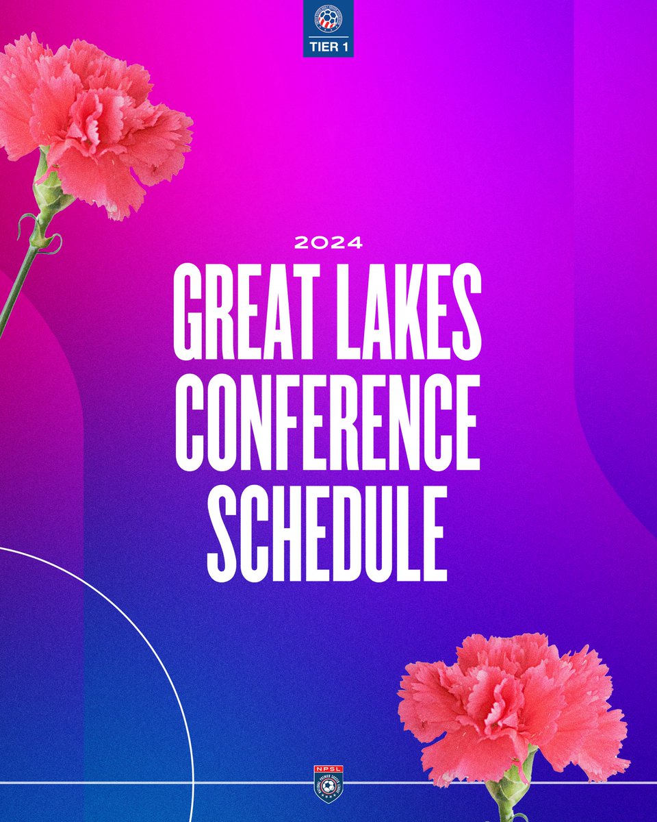 The 2024 #NPSL Great Lakes Conference schedule is now live! npsl.com/schedule-2024/