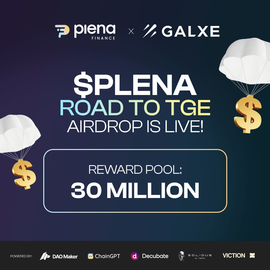 Confirmed AIRDROP - $PLENA 🪂

@PlenaFianance, the first project to use Account Abstraction have launched their BIGGEST airdrop pre-TGE.

Supported by industry leaders such as Consensys, Cointelegraph &amp; Galxe.

Save post to bookmarks and let's start 👇

1/7