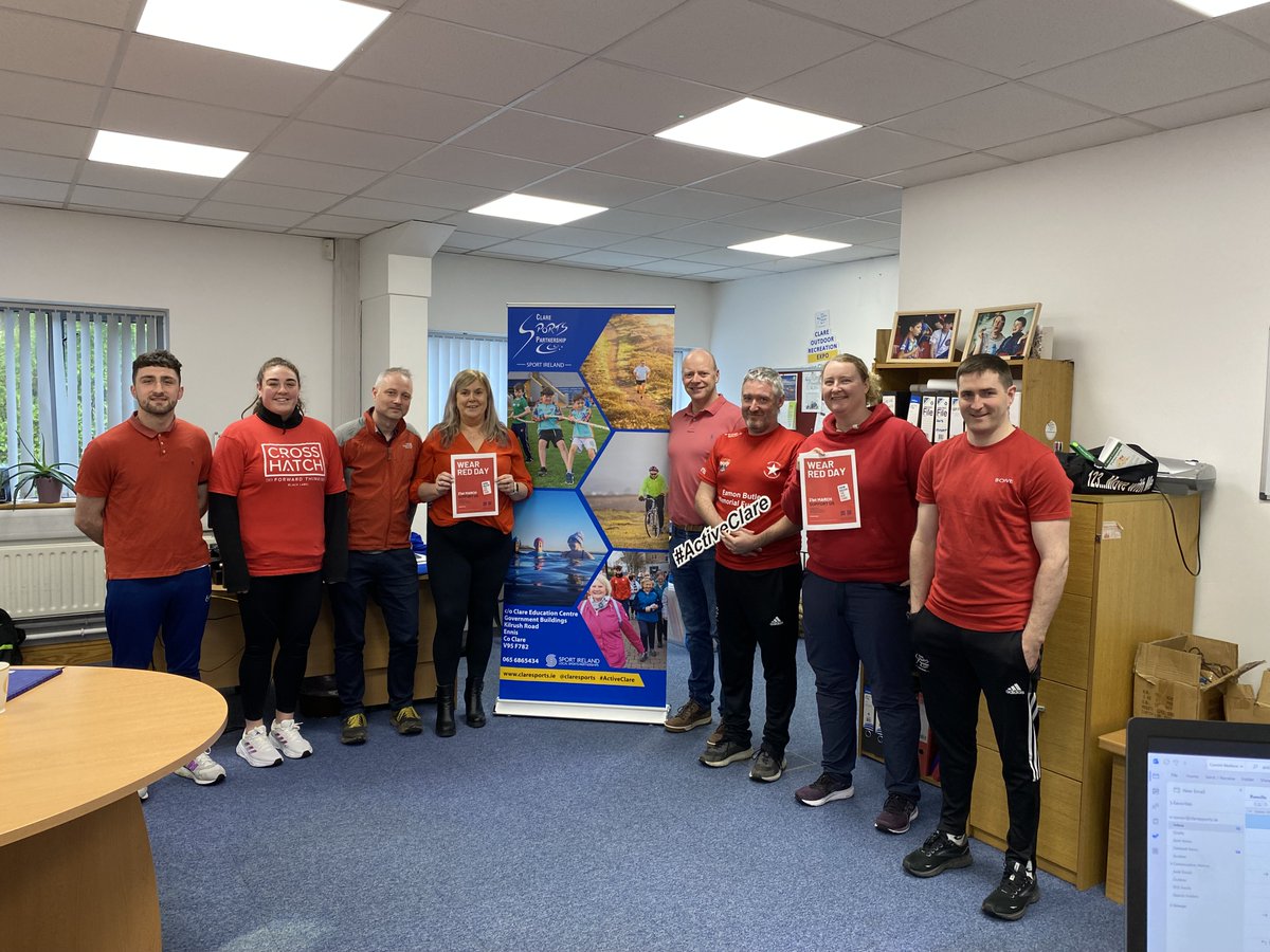 Last Thursday, March 21st, was International Day for the Elimination of Racial Discrimination! ❌ We wore red for the day to send out a strong message that we welcome diversity, celebrate it, and take a stand against racism in all forms! 💪 #TogetherAgainstRacism #ActiveClare