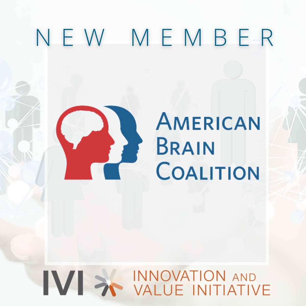 We are pleased to welcome the AMERICAN BRAIN COALITION (ABC), as a new IVI member! 
Collaboration is the key to increasing health equity and patient focused healthcare.  
Contact Jessica Brown, jessica.brown@thevalueinitiative.org.
#healthequity #patientengagement