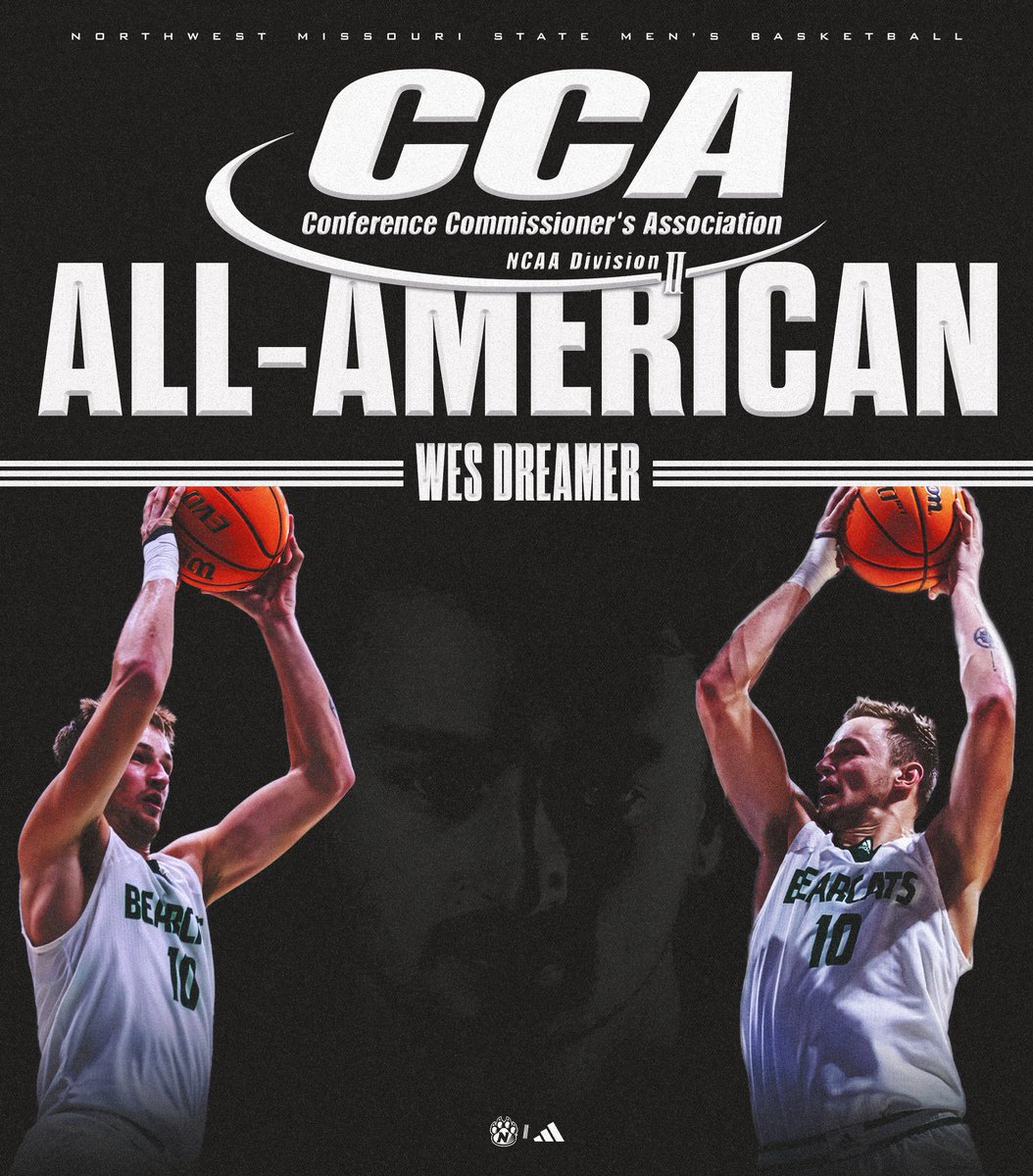 Senior forward Wes Dreamer also captured second-team D2CCA All-America honors to go along with NABC All-America status. <a href="/NWBearcatMBB/">Bearcat Basketball</a> 
 
bit.ly/4cAWxBF