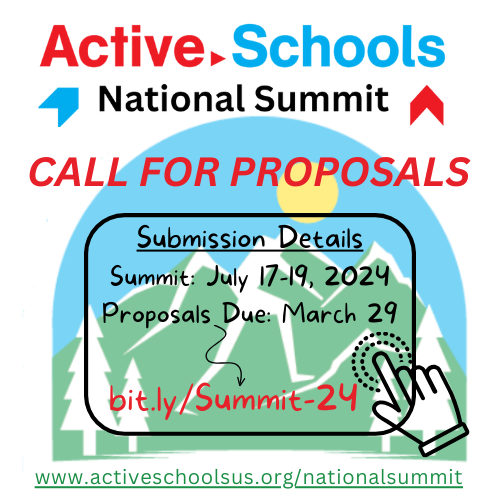 Call All #PhysicalActivity Champions Share your knowledge! Share your experience! Share your passion! Present at the Active Schools National Summit Visit: activeschoolsus.org/nationalsummit/ #ActiveSummit24 #ActiveKidsDoBetter