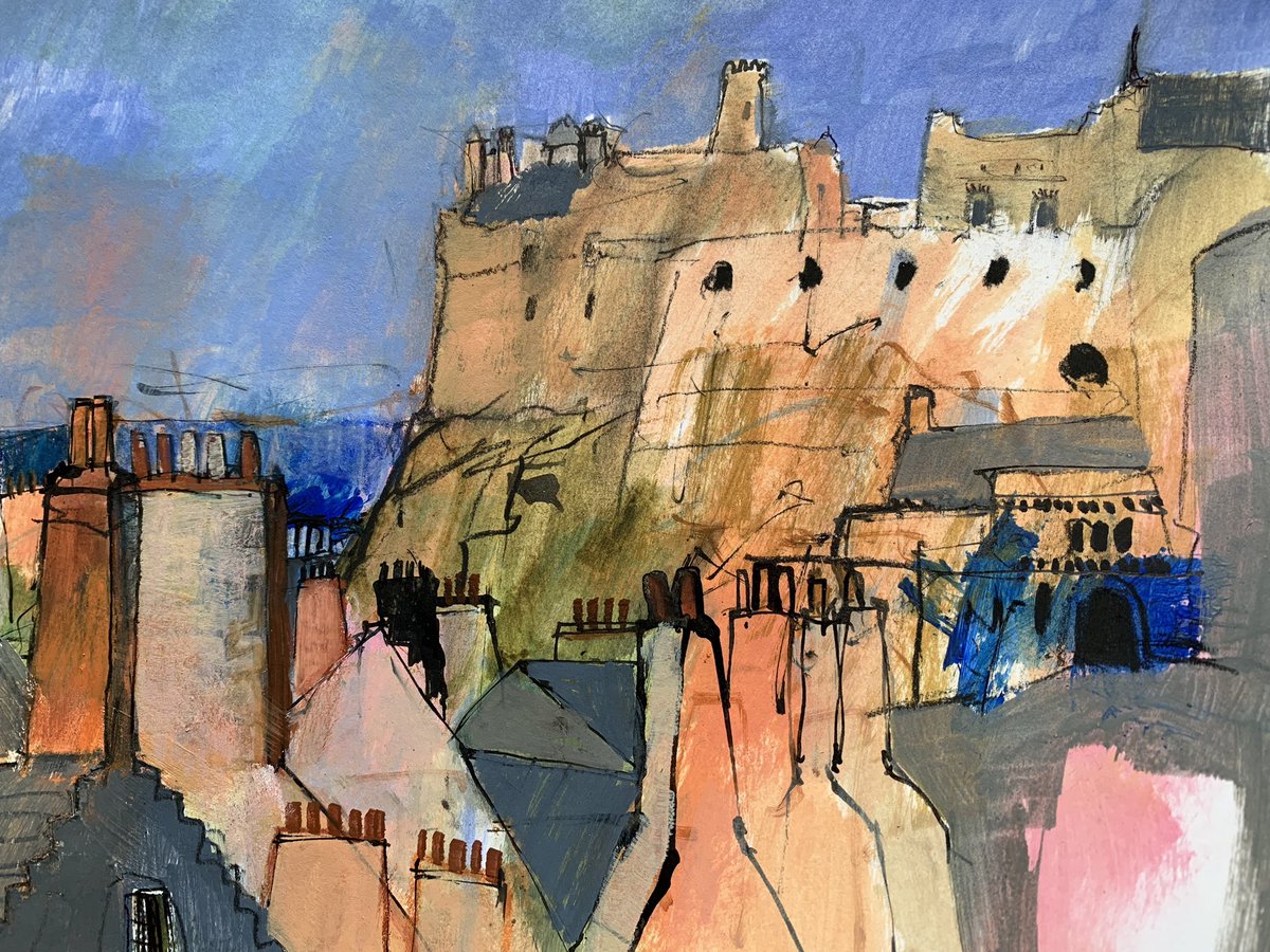 Mixed media drawing #Edinburgh