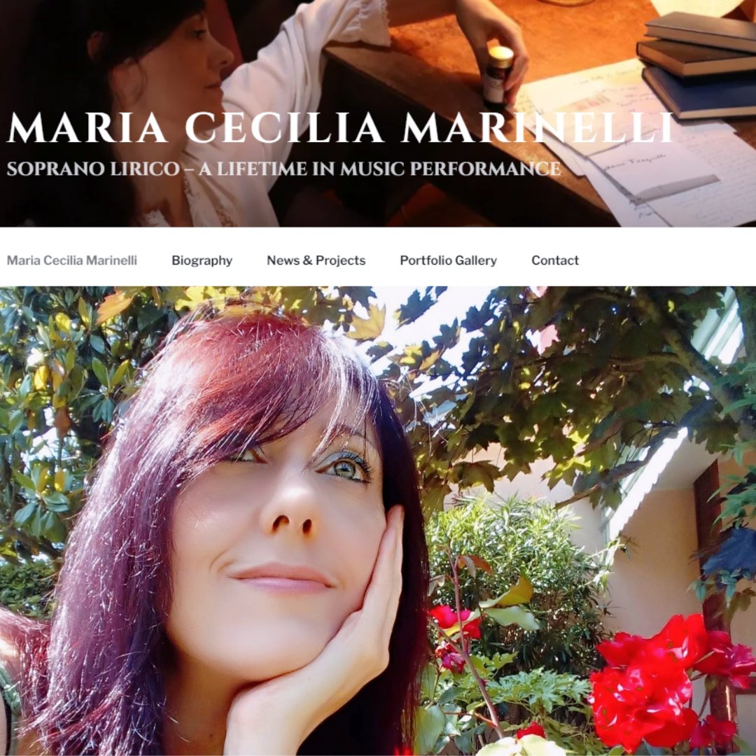 🔹My new Website is now online🔹

mariaceciliamarinelli.com

Special thanks to Hi-Res Digital Lab and @glmezzina  for WebArt! 

#mymusic #travelling  #flyingattitude #hiresdigital
#mariaceciliamarinelli
#soprano #vocalcoach #vocaltrainer #singingteacher #keeponsinging