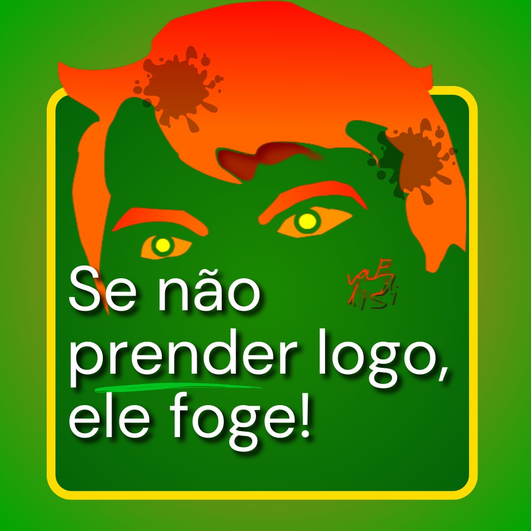 EdiSilva64's tweet image. Ele mesmo já mostrou isso duas vezes.
Se não #prender, ele #foge.
#fuga #vaifugir #fujão 
Como disse um #general e #ditador #brasileiro: ele é um mau #militar.