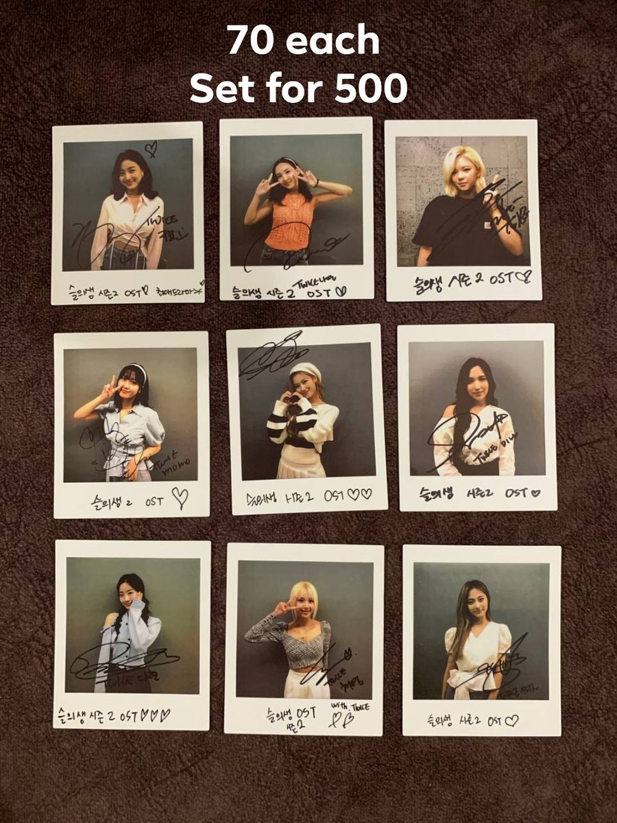 addeukart's tweet photo. #AddeuKart_SALE 

CLOSING SALE ‼️ONHAND‼️ 

HOSPITAL PLAYLIST OST TWICE POLAROIDS

💸 please see photo + LSF (w/PF)
📅 DOP: Within 15 days upon receipt of OC
📩 TO ORDER COMMENT/DM MINE + ITEM/S 

🏷️wts lfb ph only jihyo nayeon jeongyeon momo sana mina dahyun chaeyoung tzuyu sale https://t.co/4BnMNoJlKX