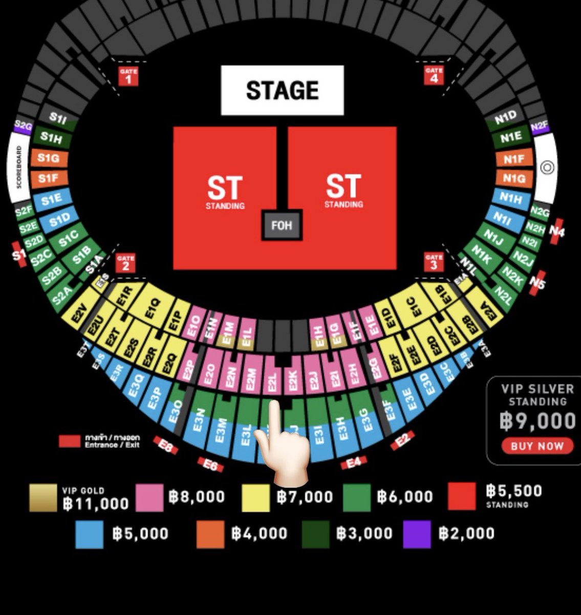 tyb4820's tweet photo. ขายบัตรคอนเสิร์ต #BrunoMarsBKK #brunomars วันที่ 31 มีค โซนE2L ใบละ 8,000 /2ใบติด แถวหน้าสุด ราคาตามจริงไม่อัพ รับบัตรแข็งหน้างานได้เลยค่ะ line : Soysleep https://t.co/46b1Dd9ZXL