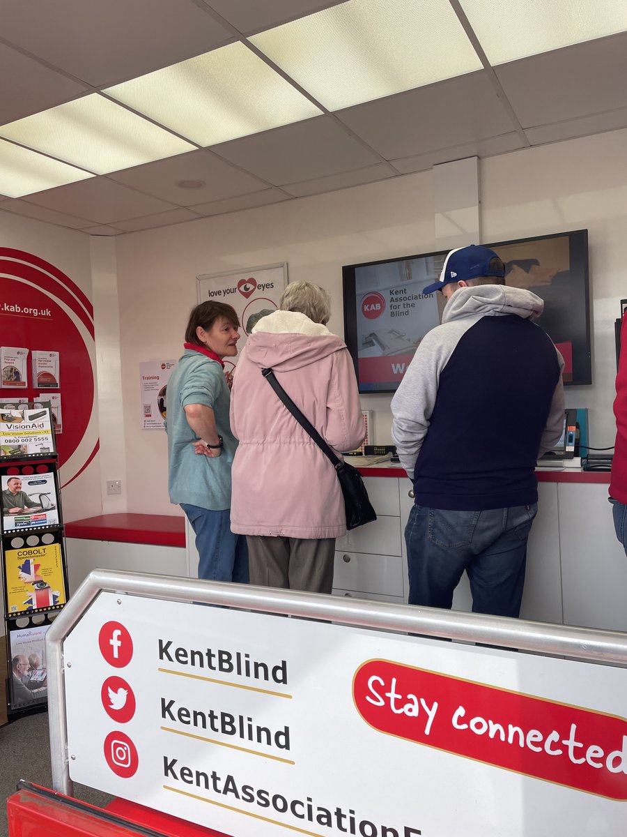 Today we welcome the Iris bus onsite outside the Children's Resource Centre at Darent Valley Hospital. Facilitated by @kentblind, the Iris bus provides information, advice and training; allowing sight-impaired people to live independent lives. Please come and say 'hello'!