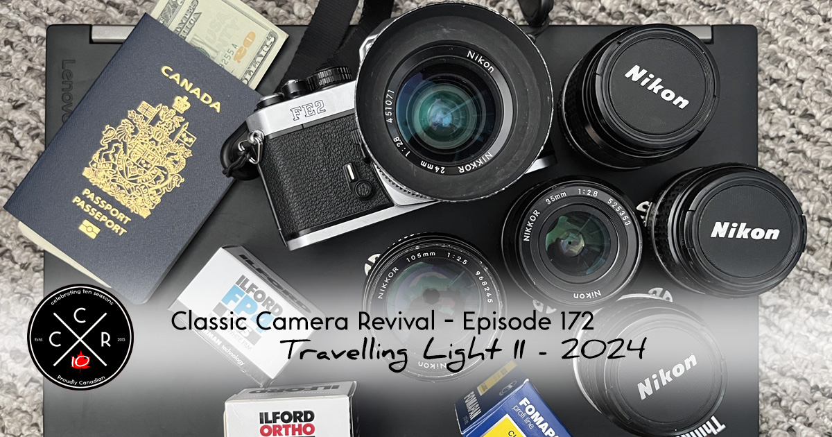 The latest episode of Classic Camera Revival is live; dust off your passports because we're hitting the road and trying to travel as light as possible! alexluyckx.com/blog/2024/03/2… #classiccamerarevival #podcast #travelphotography #filmphotography #believeinfilm #shootfilmbenice