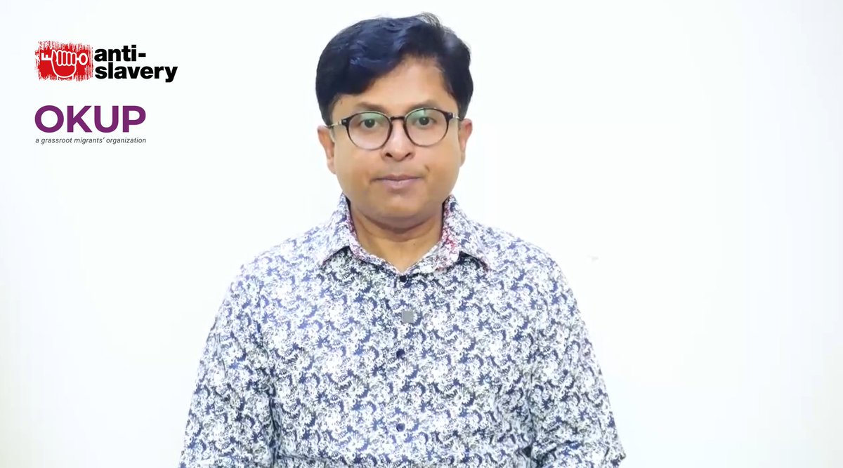 4/Yesterday our partner <a href="/Shakirul_okup/">Shakirul islam</a> represented <a href="/Anti_Slavery/">Anti-Slavery International</a> &amp; <a href="/okupent/">OKUP - Ovibashi Karmi Unnayan Program</a> at Bangladesh’s 🇧🇩UPR adoption, thanking the Govt for committing to integrate anti-trafficking &amp; forced labour measures into its climate change plans. This will help close a🔑protection gap if implemented