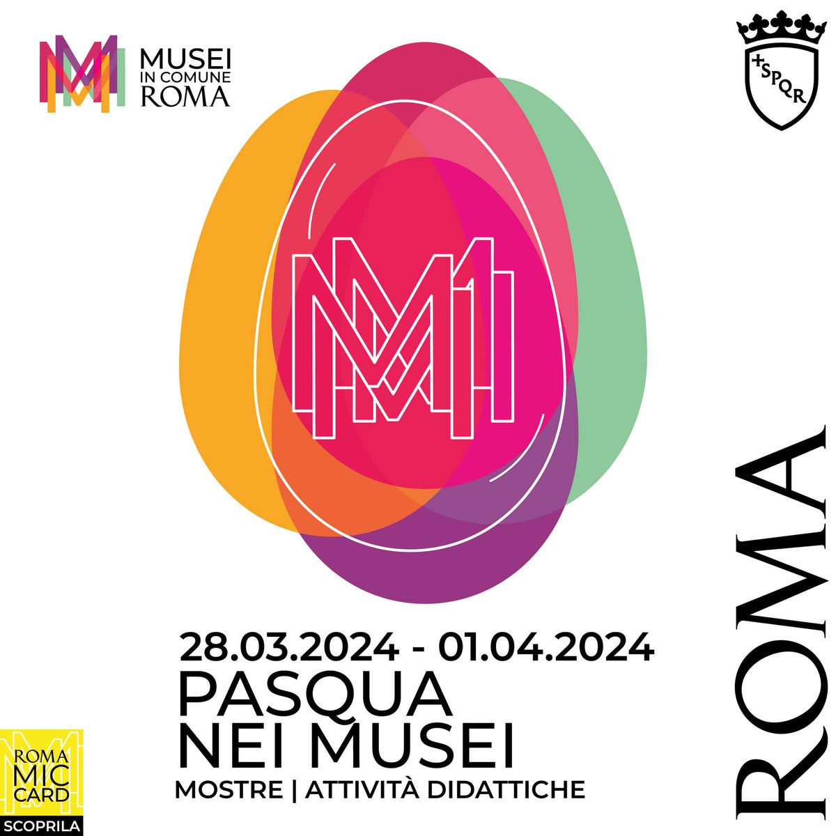 🥚🖼️Per le festività pasquali @museiincomune aperti al pubblico, compreso lunedì di #Pasquetta. Dal 28/03 al 01/04 torna infatti #PasquaNeiMusei, con visite guidate, itinerari tematici, laboratori, attività didattiche per ogni età Scopri di più 👉tinyurl.com/Pasqua-nei-Mus… #Pasqua