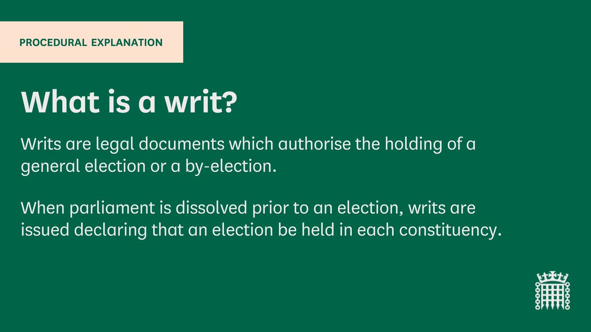 Following the resignation of Scott Benton, @CommonsSpeaker has issued a writ for a by-election to take place in the constituency of Blackpool South, on a date yet to be announced.