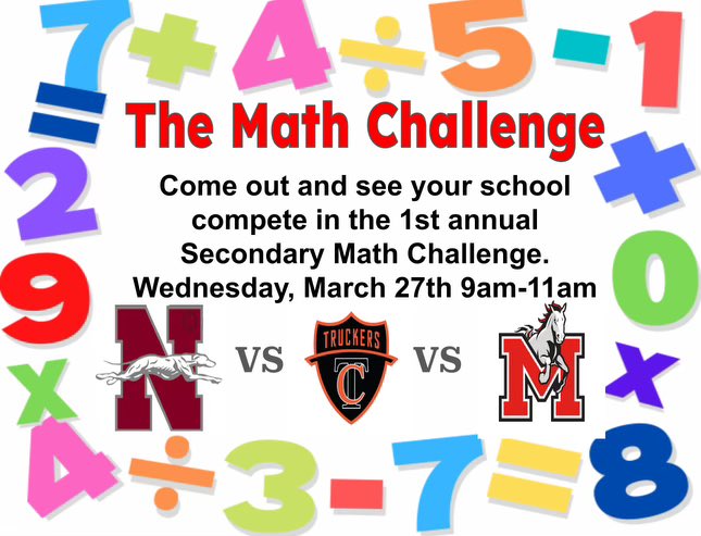 Tomorrow is the day! The First Annual High School Math Bowl will take place at Churchland High School. Which teams will have all the right variables to come out on top? #MathRocks