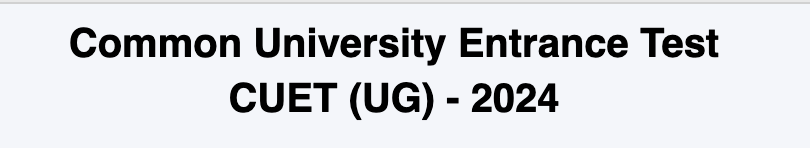 The deadline for online submission of the application form for the CUET-UG – 2024 has been extended to 31 March 2024 (Up to 09:50 P.M.) based on the request received from candidates and other stakeholders. Please visit exams.nta.ac.in/CUET-UG/ for the latest updates. 
#cuet