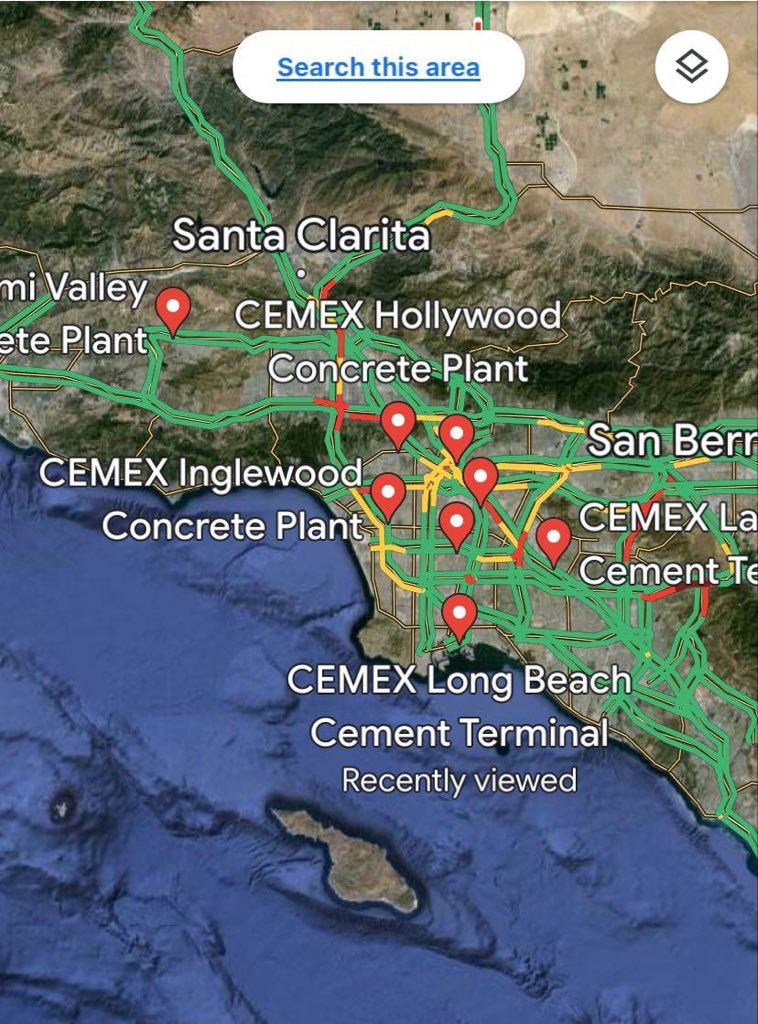 A lot of CEMEX in the Los Angeles area. Cement mixed with children’s blood.