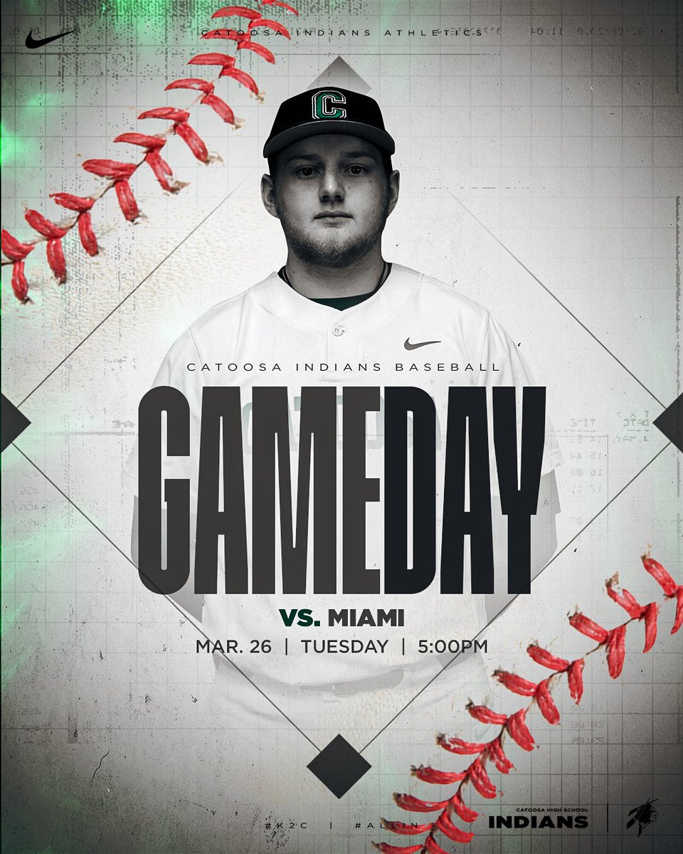 ⚾️Gameday!⚾️
🆚Miami
📅March 26th
⏰5:00pm
📍Tony Martray Field