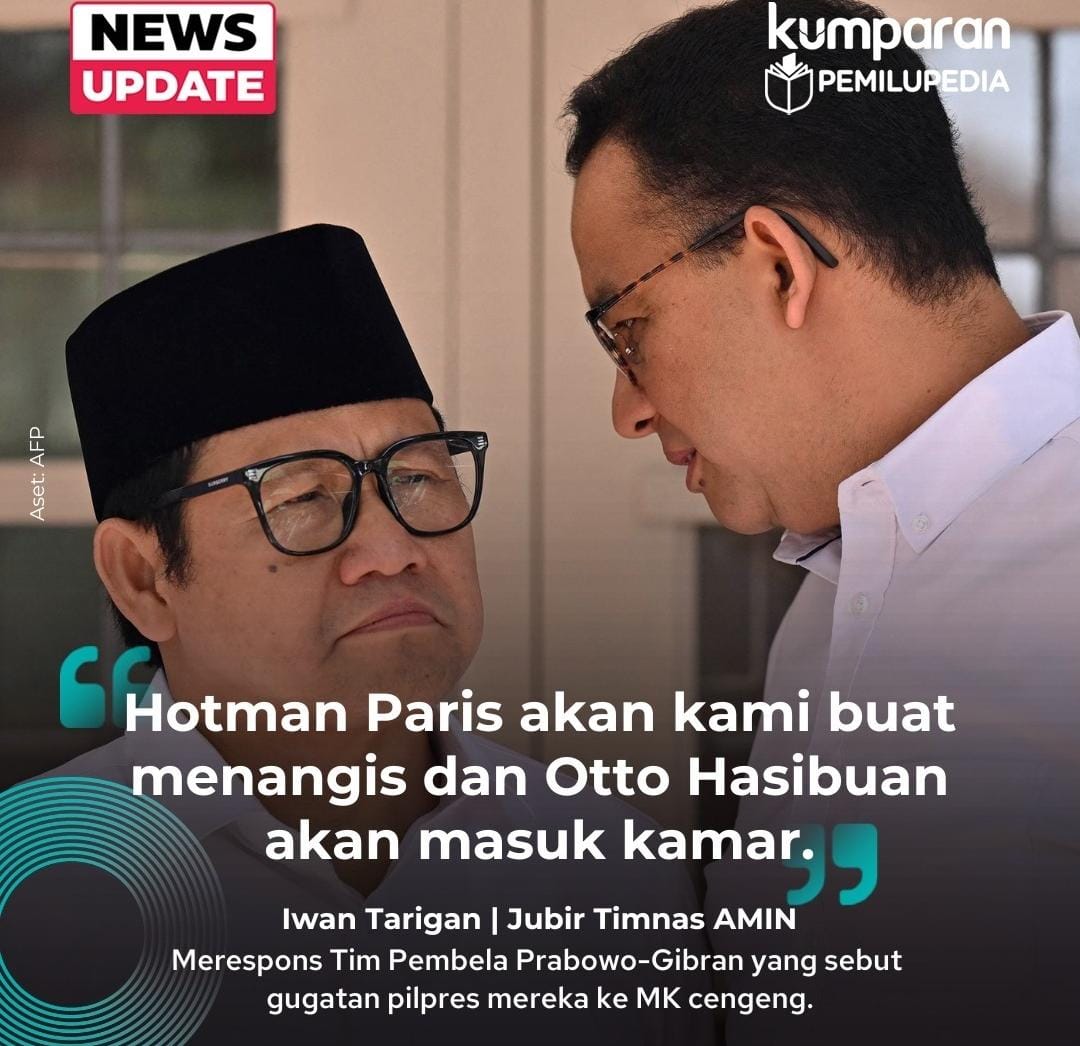 Ada di pihak yg kalah masih tinggi omonganya ya. Ya mbok merendah, udh ada bukti hasilnya nanti baru banyak cakap. Tapi iyalah, udh jadi habit mereka, ngomong gede dulu, pekara hasil belakangan.