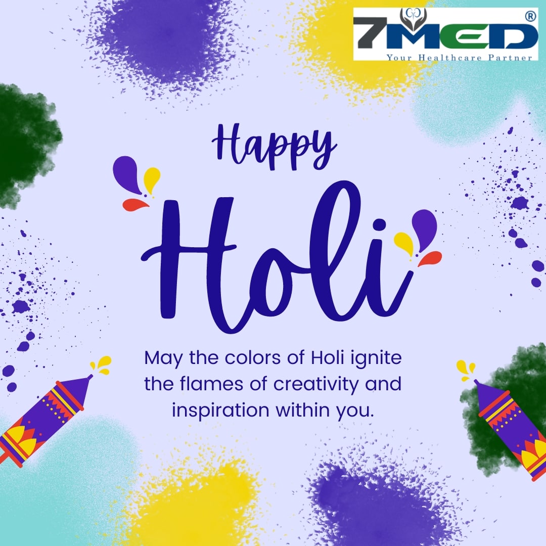 Team 7 Med wishes you a Happy Holi! May this festival bring a splash of color and a renewed focus on health and well-being for all. #HoliFestival #DialysisAwareness #HealthcareHeroes #KidneyHealth #KidneyAwareness #HealthcareHeroes #DialysisCare #KidneyCare #7MedIndia #Health