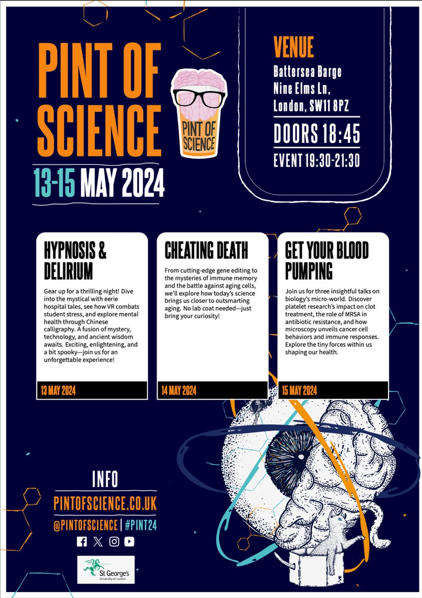 Constance Maurer (@maurerconstance) on Twitter photo SAVE THE DATE: In two weeks tickets will go on sale. <a href="/StGeorgesUni/">St George's, University of London (1752-2024)</a> #PintOfScience will be taking place on the <a href="/BatterseaBarge/">Battersea Barge</a> 13-15 May - join us for a fun evening of science talks, drinks and games 🙌🏻 SAVE THE DATE: In two weeks tickets will go on sale. <a href="/StGeorgesUni/">St George's, University of London (1752-2024)</a> #PintOfScience will be taking place on the <a href="/BatterseaBarge/">Battersea Barge</a> 13-15 May - join us for a fun evening of science talks, drinks and games 🙌🏻