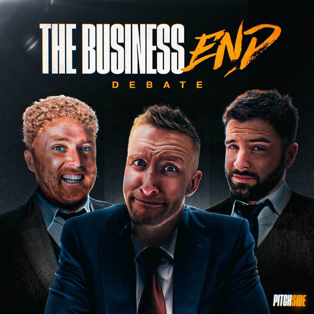 It's time to talk business.💼 Special DEBATE podcast out today, 4pm. Do not miss this.👀 @theobaker_ @TheReevHD @Tgarratt10 @Calfreezy
