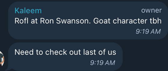Oh_Munna's tweet photo. @Kaleeem_m @ItsM0i @domthebomb @DanielRPK @PakistanZ99 There's always a tg msg! https://t.co/mlcpv8NWfU