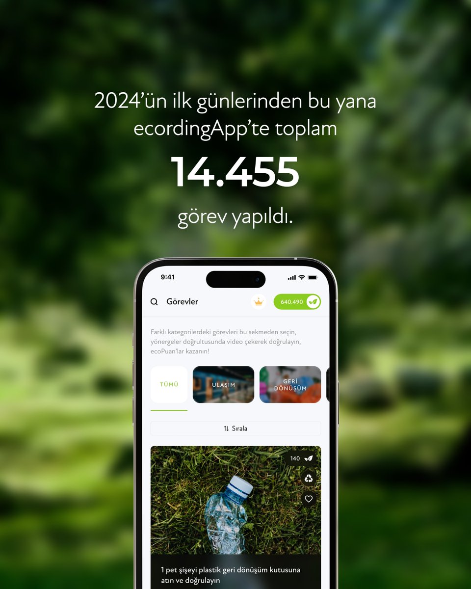 ecording2nature's tweet photo. Sayılarla ifade edilmediğinde, küçük eylemlerimizin ne kadar büyük etkiler yaratabildiğini unutabiliyoruz değil mi? 🙂
#ecordingApp'le Dünya'yı dönüştürmeyi tercih ettiğiniz için teşekkürler! 🌎♻️💚
#geridönüşüm #karbonsalımı #sürdürülebilirlik #iklimkrizi https://t.co/EFVOxet3GT