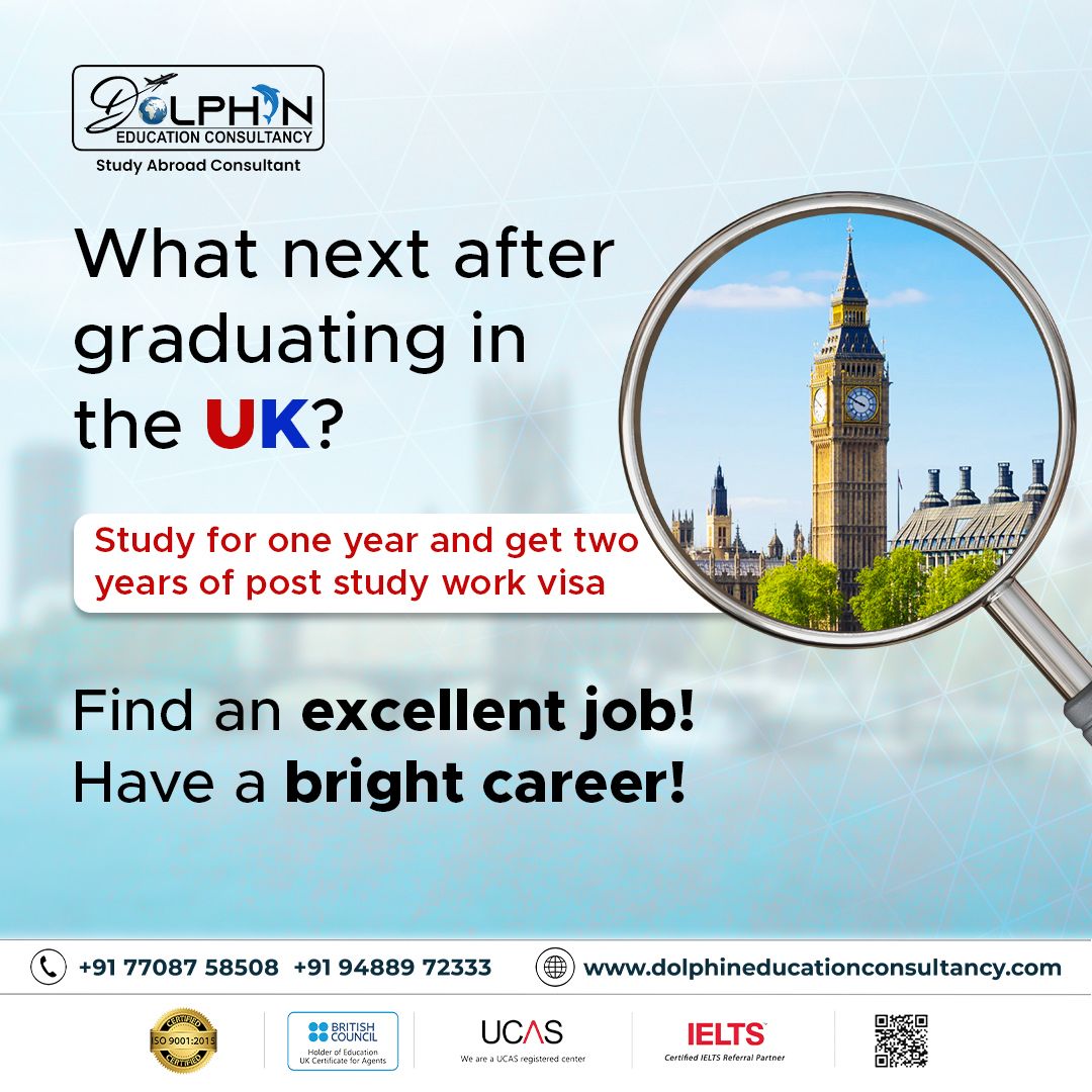 Dolphineduconuk's tweet photo. 📚 Study for 1 year and gain valuable 🏢 work experience with a 2-year post-study 🌐 work visa. 📞 Contact us today to get started! 🚀

Call: 7708758508 (or) 9488972333

Visit:https://t.co/c2ZvSVXVYz

#studyabroad #poststudyvisa #CareerOpportunity #CareerGrowth #studyvisa #IELTS https://t.co/yQ9M7uQdnu