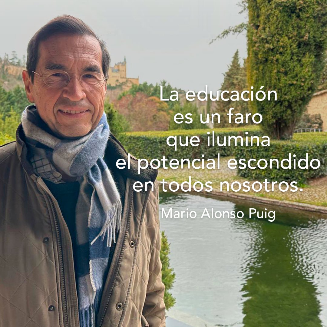 MarioAlonsoPuig's tweet photo. ¿Qué es realmente la educación? Si bien podríamos pensar en libros y exámenes, la esencia de la educación va mucho más allá de la adquisición de conocimientos. La educación es un faro que ilumina el potencial escondido en cada uno de nosotros. https://t.co/vqdimHPaJ6