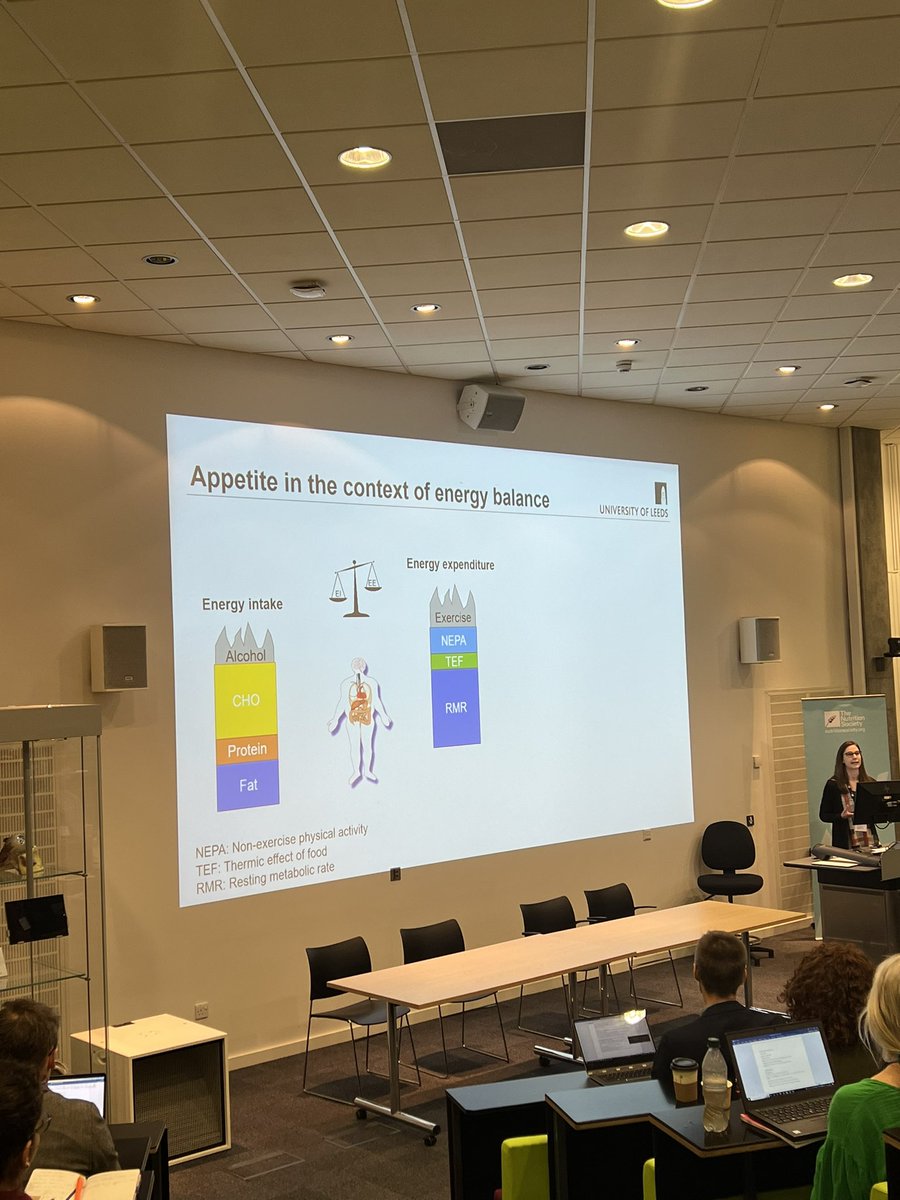 Professor Alexandra Johnstone (@profajohnstone) on Twitter photo Really enjoying the lecture from <a href="/KristineB_PhD/">Kristine Beaulieu</a> which covers chronotypical influence on appetite control & energy balance behaviours - lots of great discussion ! ⏰🍽️#NSScottish24 Really enjoying the lecture from <a href="/KristineB_PhD/">Kristine Beaulieu</a> which covers chronotypical influence on appetite control & energy balance behaviours - lots of great discussion ! ⏰🍽️#NSScottish24