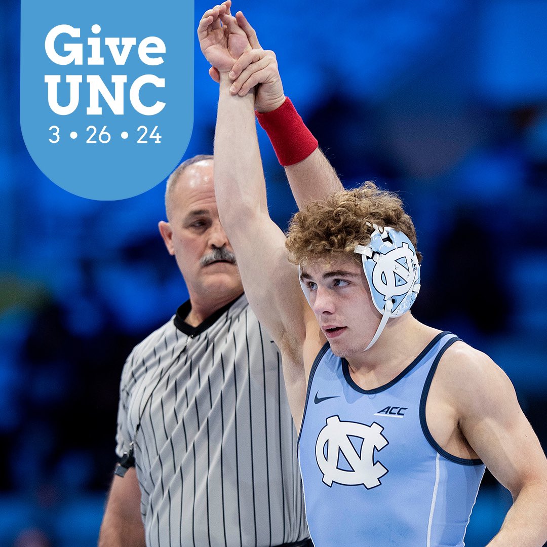 Today is #GiveUNC! Give to Carolina Wrestling before Midnight and help make today a day like no other. 🔗: unc.live/40oxpr2 #GoHeels