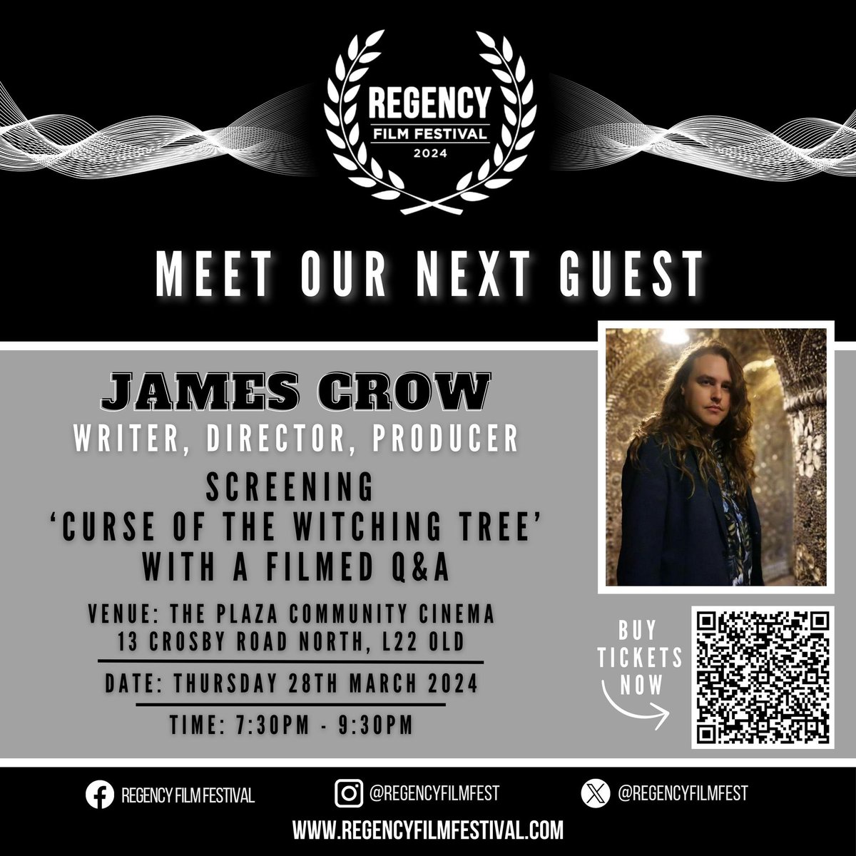 Come down to Liverpool for an exclusive Re-mastered screening of Curse or the Witching Tree with director <a href="/JamesCrowFilm/">James Crow</a> organised by <a href="/RegencyFilmFest/">Regency Film Festival</a> <a href="/ViperProdUK/">Viper Productions</a> <a href="/LastDragonUK/">LAST BRITISH DRAGON</a> <a href="/KarlHughesUK/">Karl Hughes</a>