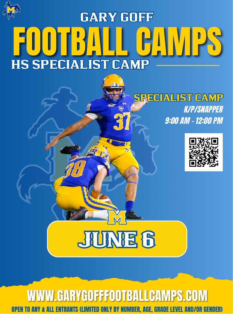 Camp season is almost here. Come to McNeese to ball out in front of coaches from all over the state. #WeDAT @McNeeseFB