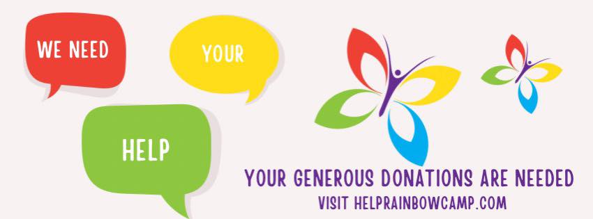 Go to HelpRainbowCamp.com to donate today!