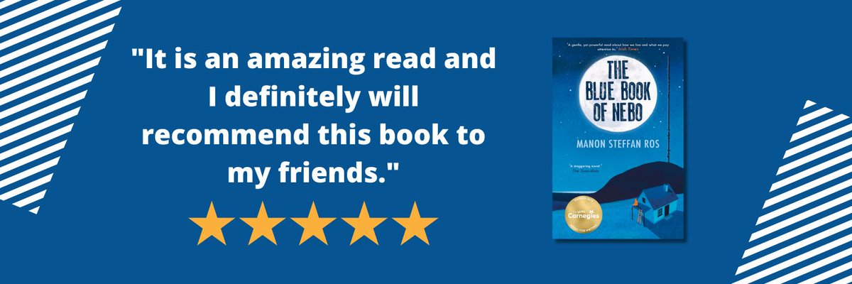 5⭐ review just in! 🤩 We couldn't agree more with this young reader - #BlueBookofNebo IS an amazing book 📖 @ManonSteffanRos @FireflyPress #booksforteens parrotstreet.com/products/blue-…