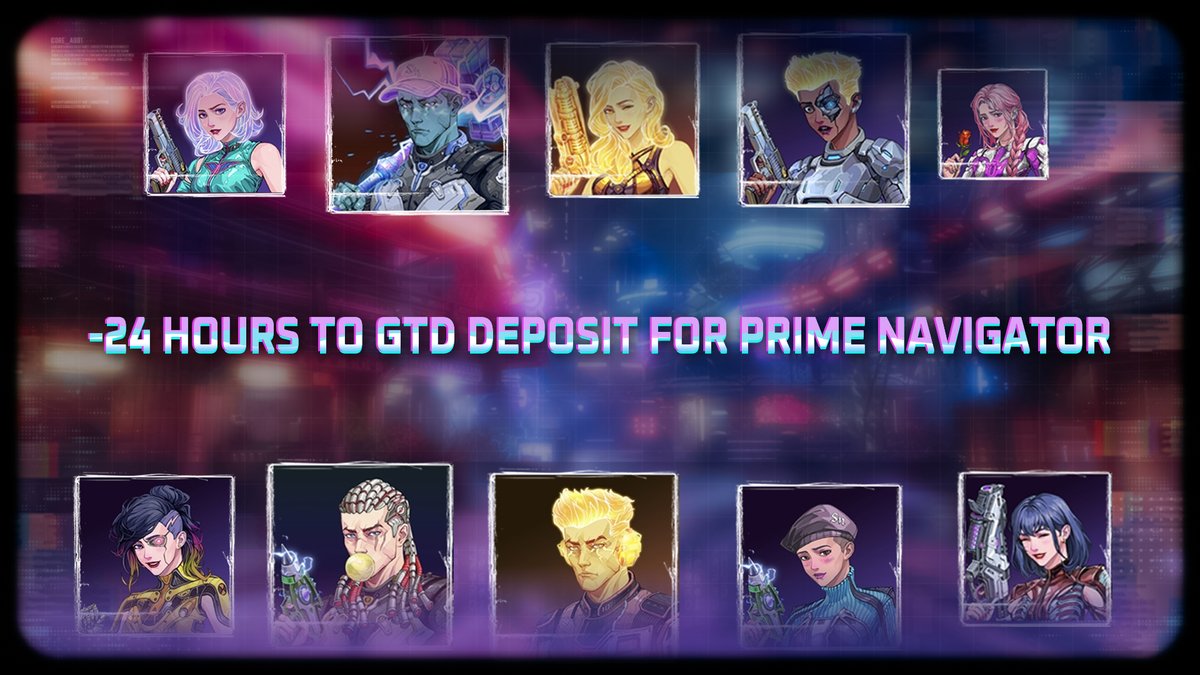 🚨Reminder for Prime Navigator GTD Spots Deposit! 

🗓️Query Period:
-March 26th, 7:00 PM UTC+8 - March 27th, 7:00 PM UTC+8

🗓️GTD Spots Deposit:
-8:00 PM - 12:00 AM (UTC+8), March 27th (4 hours window)

🗓️Backup Spots Deposit:
-12:00 AM - 4:00 AM (UTC+8), March 28th (4 hours