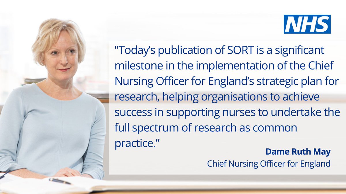 Research led by nurses and the contributions they make as part of multidisciplinary research teams can drive change. The new self-assessment organisational readiness tool (SORT) is a guide to improve nursing research capacity in health and care: england.nhs.uk/publication/se… #teamCNO