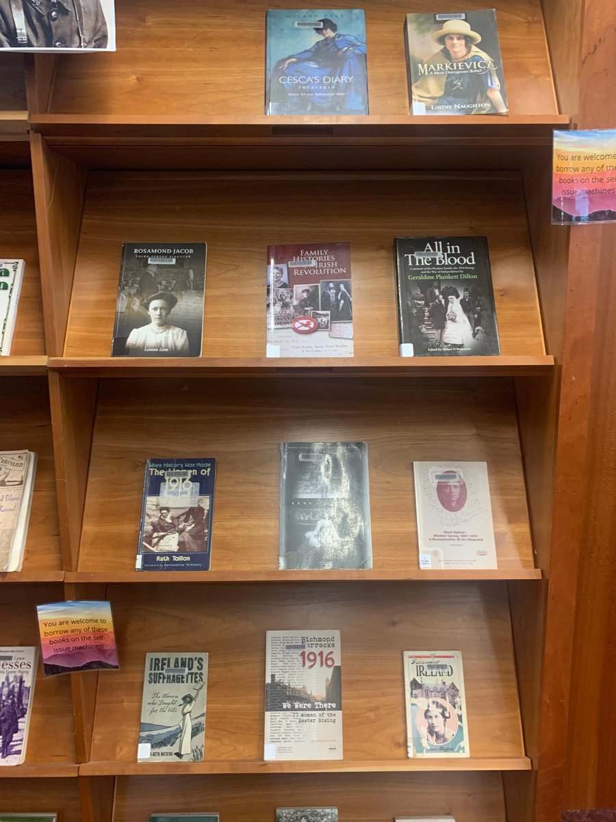 Our latest book display is now up: Women & the Irish Revolution. Check out the display, and the books, Boole Library, Q floor, by the Self Issue machines