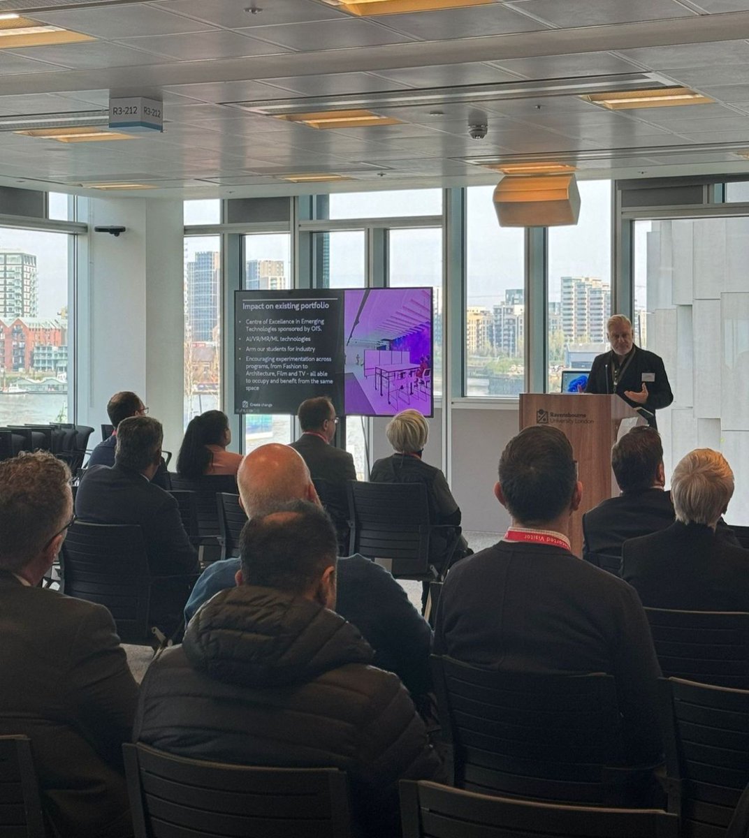 Today we hosted a Local London LSIF event, collaborating with the University of East London, to generate new ideas across the digital & green screen workstreams. Vice Chancellor Andy Cook, spoke about what digital transformation means to Ravensbourne and our evolving portfolio⬇️