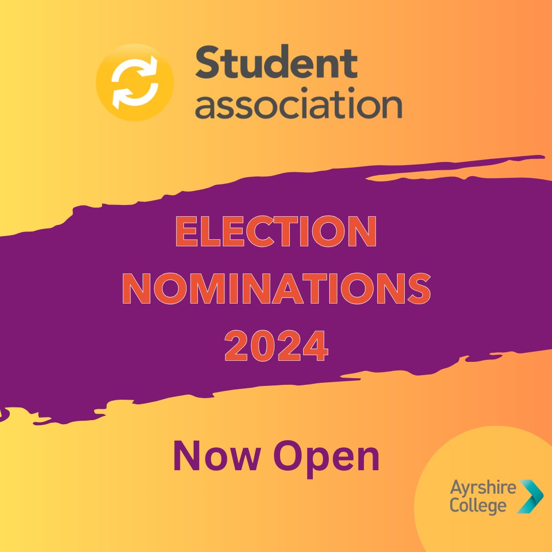 We're looking for our next Student President and Vice President for the next academic year. Check your student inbox for details but if you want a wee mini tour of the life of a Student President... check our video here: shorturl.at/chIO2