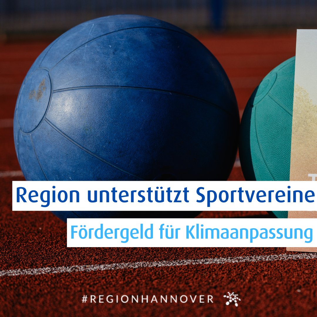 Gute Nachrichten für Sportvereine in der Region Hannover! Ab dem 1. April ist es möglich, finanzielle Unterstützung für Klimaanpassungs-Maßnahmen zu beantragen. Mehr Infos gibt es unter hannover.de/klimawandel.