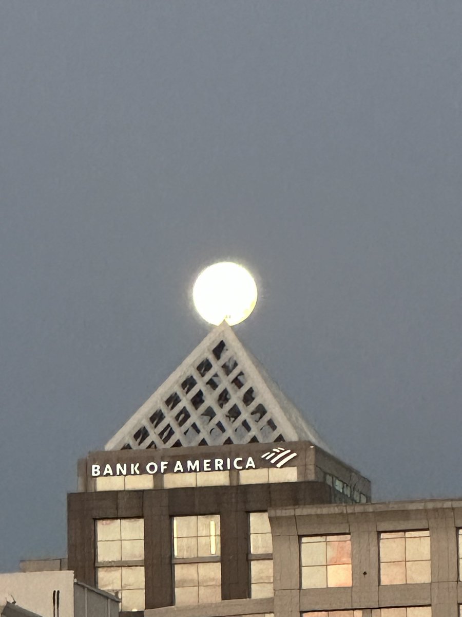 Who owns the sun? No one Who holds the stars? No one Who brandishes the moon in the morning misty air? Only one #moon #bankofamerica