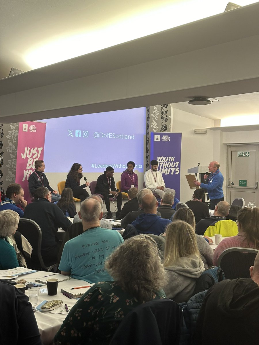 DofEScotland's tweet photo. Our Leaders Without Limits Conference in Dunfermline is off to a great start with a morning full of discussion panels, workshops and networking! https://t.co/ZGAf5HBDTq