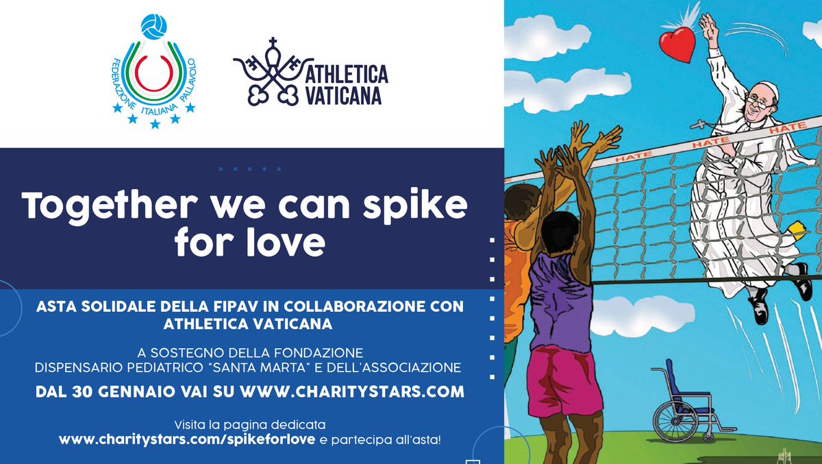 Su @CharityStars l'ultimo lotto dell’Asta solidale “Together we can spike for love” ➡️I dettagli: federvolley.it/node/127761