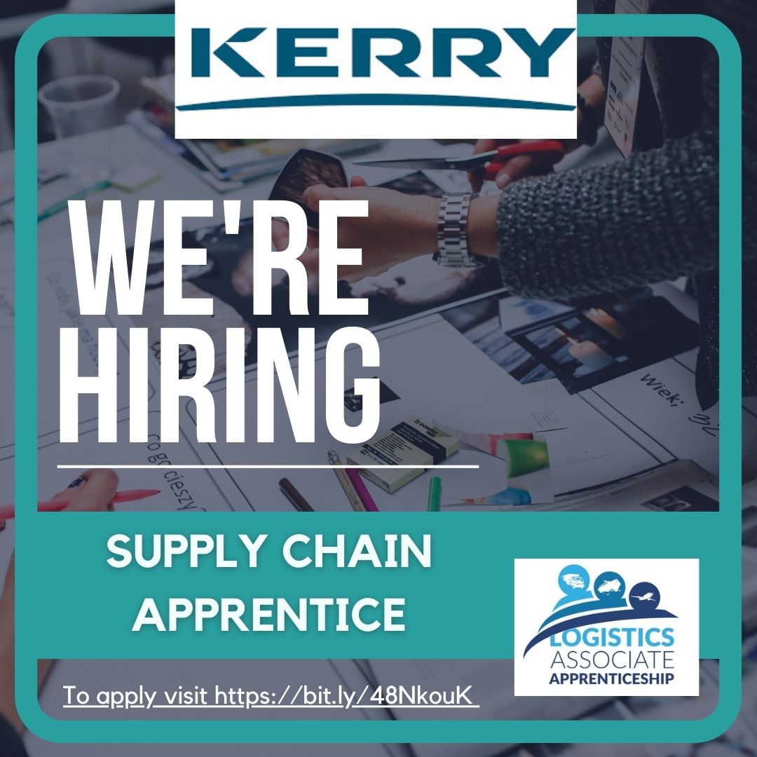 Join @Kerry Group's #Logistics Associate #Apprenticeship & get a head start in your logistics #career. The company is now accepting applications! To learn more & to #ApplyNow , visit: laa.ie/kerry-dairy-ir… #HIRINGNOW #generationapprenticeship #jobs #supplychain #Recruiting