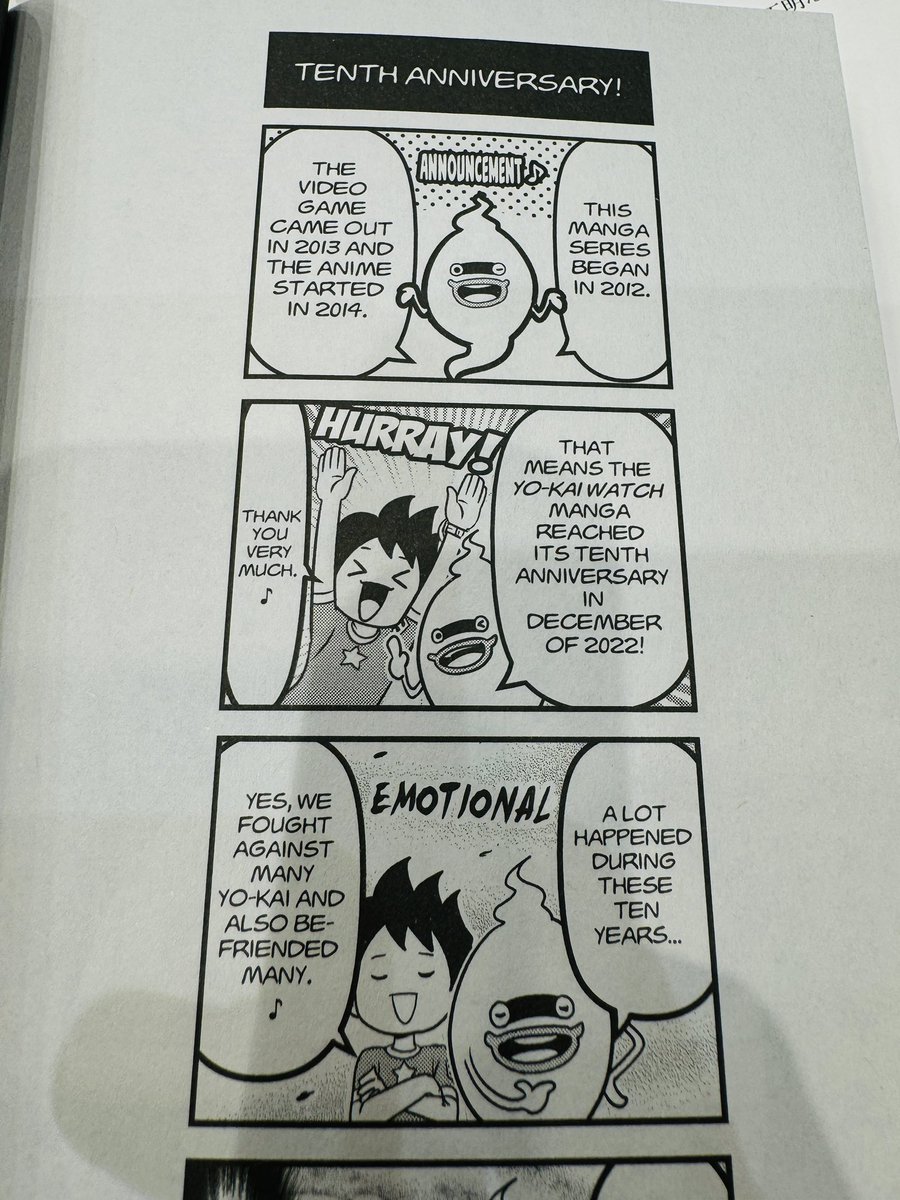 【アメリカ(英語圏)版】
漫画「妖怪ウォッチ」!
相変わらずオマケ4コマ覚えてないので、オチは日本語版で確かめます。
ケータが謎のモテモテ回あります(否モテモ天)
そして見たことある形の緊箍児はめたジバニャン。
皆さんも海外旅行の際は本屋さんで是非ゲットしてください!