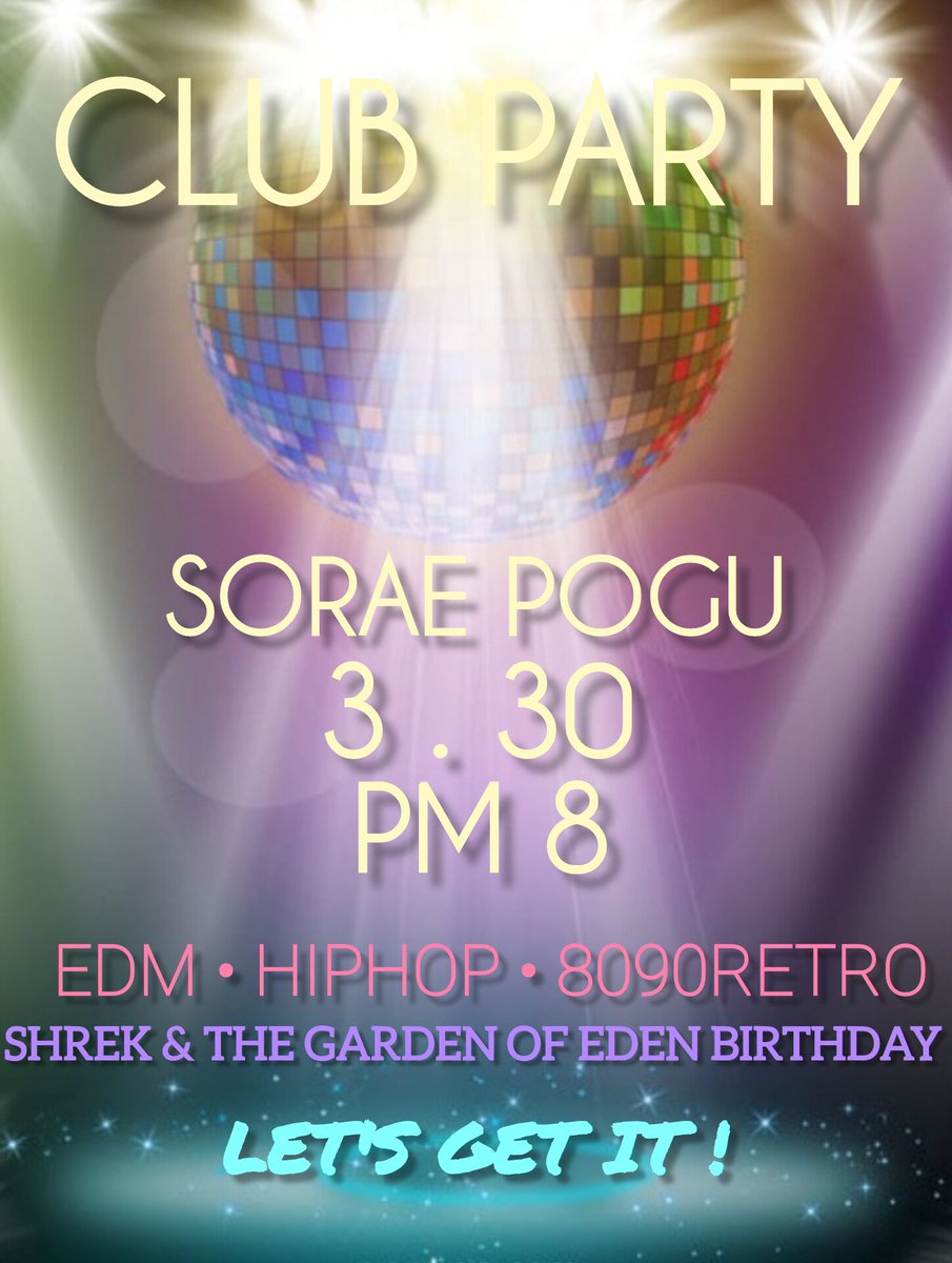 #부커 #클럽파티 #소래포구
3월30일 토요일 8시 소래포구
클럽파티 오실분들은 
DM,일챗,라인kstkim
🥳 🎉 🎈  Let's get it