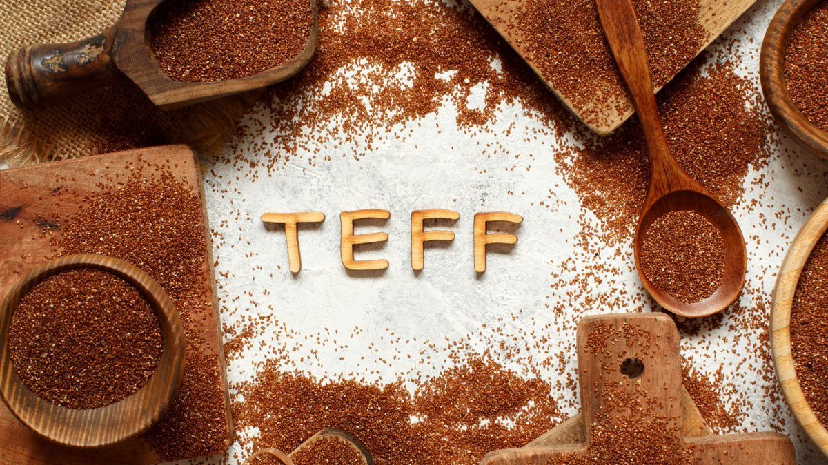 Teff is a tiny gluten-free grain rich in nutrients like protein, fiber, iron, calcium, and vitamin C. Teff has more calcium than any other grain. It also has a high concentration of resistant starch, which can help control blood sugar levels and promote healthy gut bacteria.