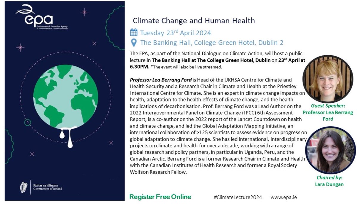 Really looking forward to chairing this exciting event with speaker @LeaBerrang from @EPAIreland on April 23rd at 6.30pm. Register for free here - ti.to/national-dialo…