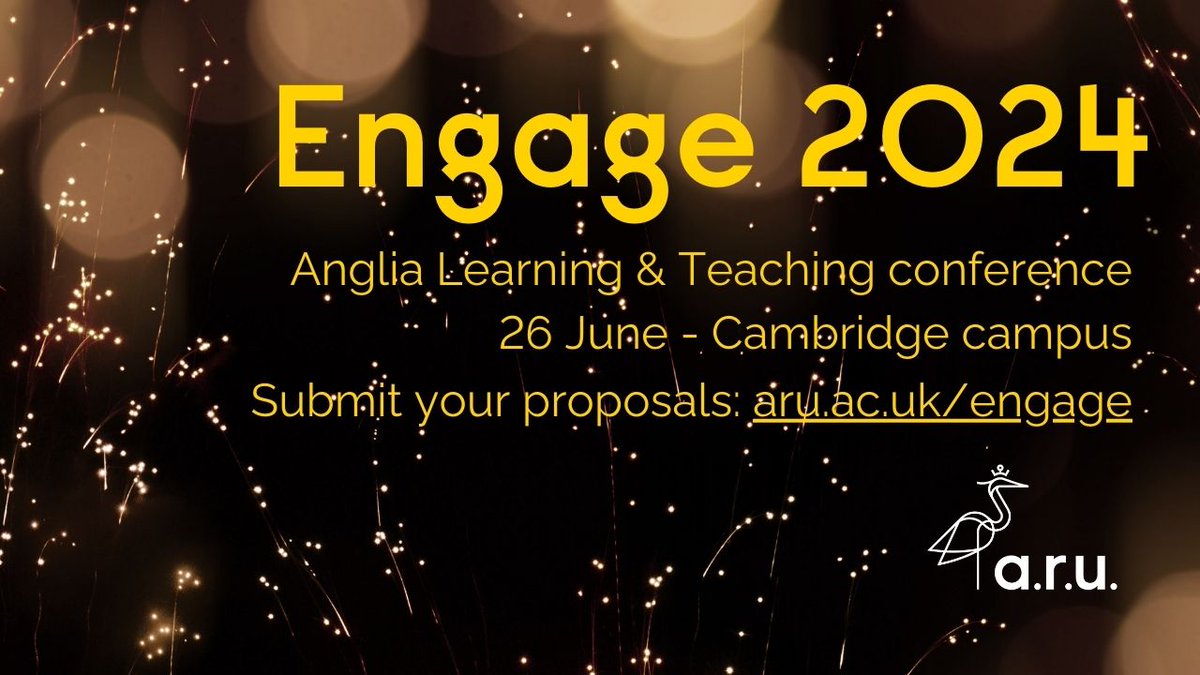 🚨 Call for proposals for Engage 2024: all @AngliaRuskin colleagues - closing 29 March If you're involved in learning, teaching and the student experience, and have a story to tell or an activity to facilitate, complete the form to express your interest myaru.sharepoint.com/sites/i-wo/Sit…